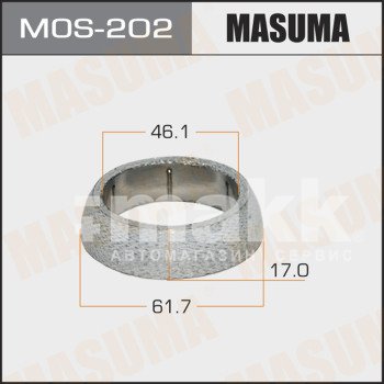 Кольцо глушителя Toyota Caldina Carina Corolla 46.1*61.7 металлоасбестовое MOS-202 Masuma