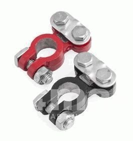 Клемма АКБ свинец универсальная крепление жилы планкой комплект 2 шт  BAT/TER-107