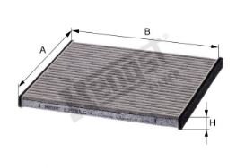 Фильтр салонный Hengst E2930LC (CUK 1828) SUBARU Legacy III, TOYOTA Prius+ угольный