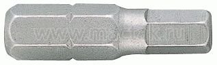 Вставка (бита) торцевая 1/4", HEX, 6 мм, L = 25 мм King Tony 102506H
