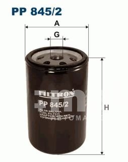 Фильтр топливный Filtron PP 845/2 (WK 731) Iveco; Kaessbohrer; Belarus; Bomag; Claas; Deutz Fahr