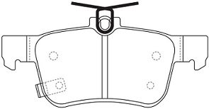 Колодки тормозные дисковые задние BP28011 SB NAGAMOCHI