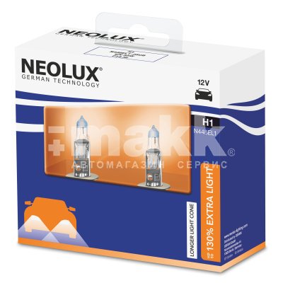 Автолампа H1 12V 55W NEOLUX N448EL-2SCB P14.5s (box 2шт.)