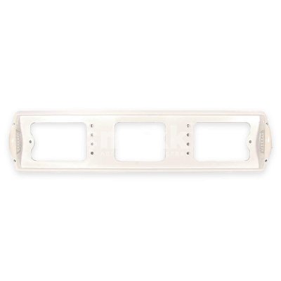 Рамка номерного знака с боковой подсветкой белая DELTA