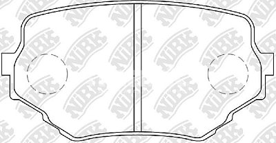 Колодки тормозные передние PN9382 NIBK