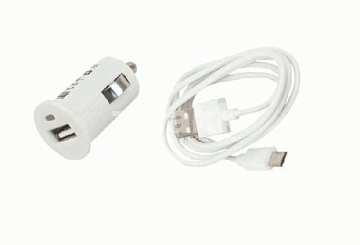Автомобильное ЗУ USB 1А + кабель microUSB Continent белый ZA10-191WT /S1