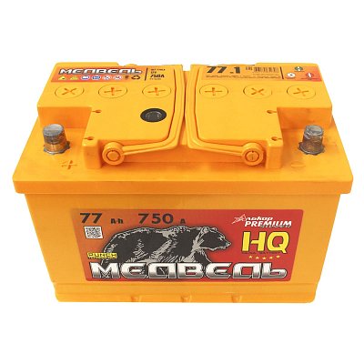 Аккумуляторная батарея 77 Ач Медведь VLA Ca/Ca п/п 27,6*17,5*19