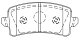 Колодки тормозные дисковые задние BP80043 SB NAGAMOCHI