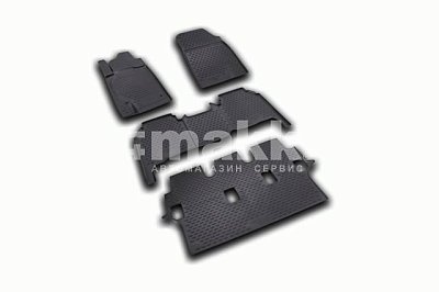 Коврики салона Novline модель TOYOTA Land Cruiser 200 11/07-12 черный (к-т 4 шт) NLC.48.17.210k