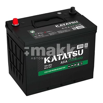 Аккумуляторная батарея 80 Ач Katatsu Standard Asia (95D26L) о/п 26,0*17,2*22,1