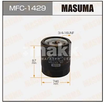 Фильтр масляный Masuma MFC-1429 (W 7008) Ford; Mazda; Volvo, Omoda C5