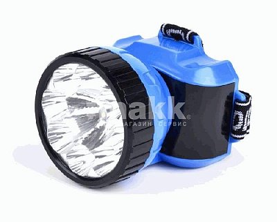 Фонарь SMARTBUY налобный. аккум. 1 ВТ+8 LED синий (SBF-25-B)
