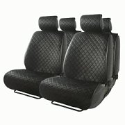 Накидки на весь салон CarPerformance 5 шт алькантара черные 5шт/кор CUS-1015 BK/BK