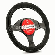 Оплетка синтетический нубук черная полоса по окружности М 20шт/уп AP-2020 BK/BK (M)