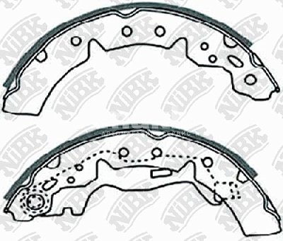 Колодки тормозные задние FN2354 NIBK