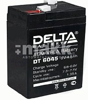 Аккумуляторная батарея Delta 6В 4,5 Ач DT 6045