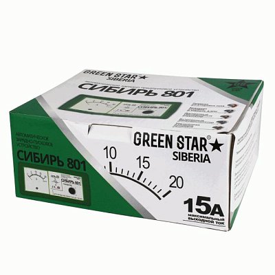 Зарядное устройство Сибирь 801 Green Star 0,8-15А (15V)