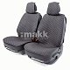 Накидки на сиденье Car Performance передние 2 шт  fiberflax черные 10шт/уп CUS-2032 BK