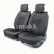 Накидки на сиденье Car Performance передние 2 шт fiberflax черные CUS-2062 BK/BK