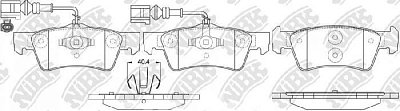 Колодки тормозные задние PN0611W NIBK