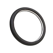 Оплетка перфорированная экокожа, черная Green Star (М)