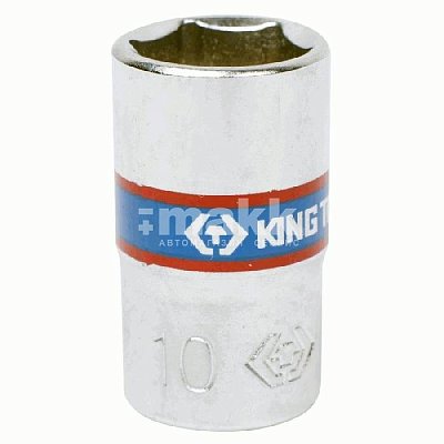 Головка торцевая стандартная шестигранная 1/4", 10 мм King Tony 233510M