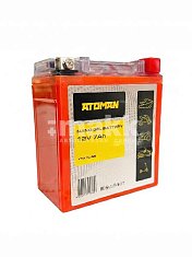 Мото аккумулятор ATOMAN Nano Gel 12V 7Ah (YTX7L-BS) о/п