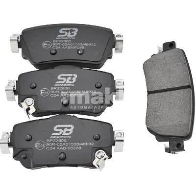 Колодки тормозные дисковые задние BP22806 SB NAGAMOCHI