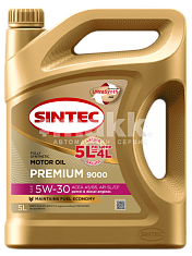 Масло моторное SINTEC PREMIUM 9000 синт 5W30 API SL/CF ACEA A5/B5 5л (4шт/уп) Акция 5л по цене 4л  