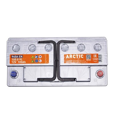 Аккумуляторная батарея 100 Ач Титан Arctic Silver о/п  35,2*17,5*19