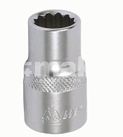 Головка торцевая стандартная двенадцатигранная 1/2", 08 мм Мастак 000-42008