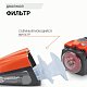 Пылесос автомоб "Агрессор" 12V 90W 2х скоростной LED фонарь 470мл шнур 4м 4 насадки AGR-170T