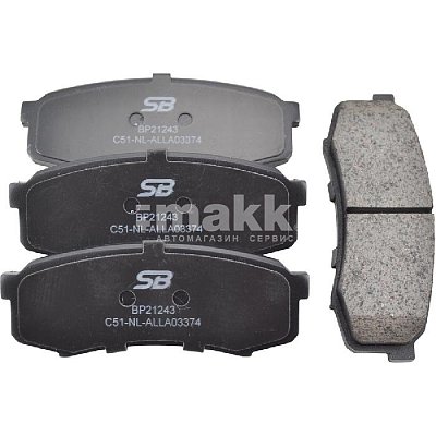 Колодки тормозные дисковые задние TOYOTA Land Cruiser, MITSUBISHI Pajero, LEXUS BP21243 SB NAGAMOCHI