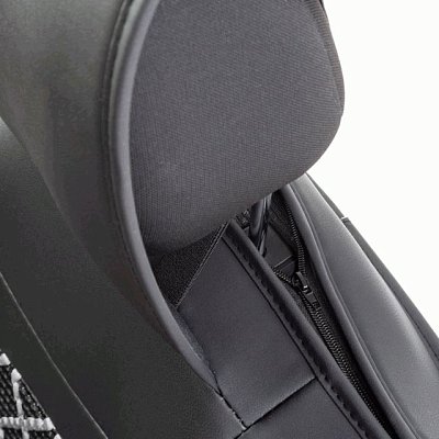 Накидки на сиденье Car Performance передние 2 шт экокожа черн/серые CUS-2092 BK/GY