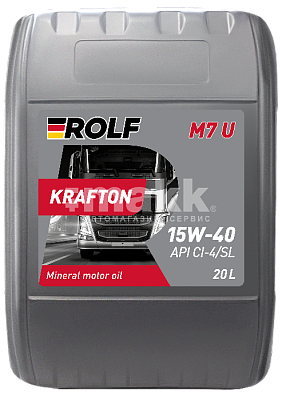 Масло моторное ROLF KRAFTON M7 U 15W40 мин 20л API CI-4/SL