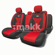 Чехлы EXTRA COMFORT орто.под. фор.вел11пр карм6 молн черн/красн М 5шт ECO-1105 BK/RD (M)