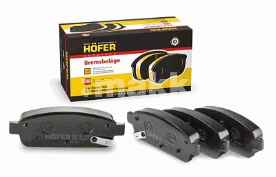 Колодки тормозные задние HF 350 902 HOFER