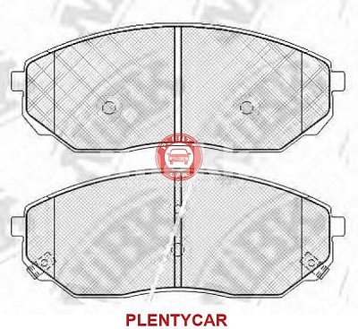 Колодки тормозные передние PN0441 NIBK