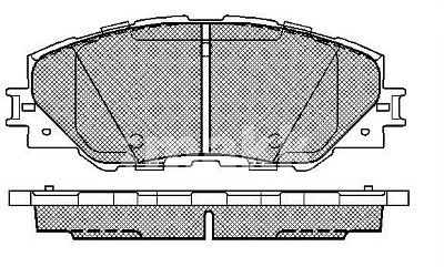 Колодки тормозные передние дисковые BP21530 SB NAGAMOCHI