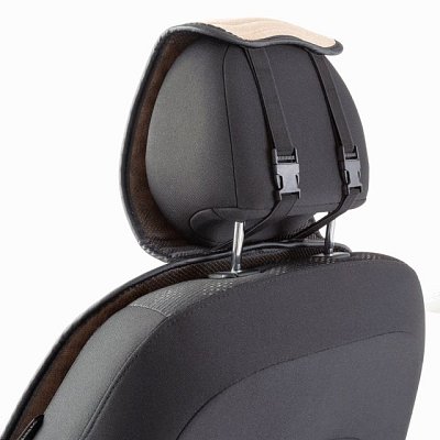 Накидки на сиденье Car Performance передние 2 шт  fiberflax бежевые CUS-1042 BE