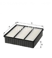 Фильтр воздушный Hengst E693L (C 2136/1, A-3011) Mitsubishi Lancer, Outlander, Colt