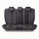 Чехлы ALCANTARA алькантара 15 предм чёрн/синие AIRBAG ALC-1505 BK/BL