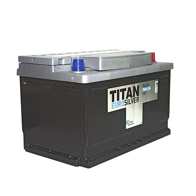 Аккумуляторная батарея 74 Ач Титан Euro Silver о/п низкий 27,6*17,5*17,5