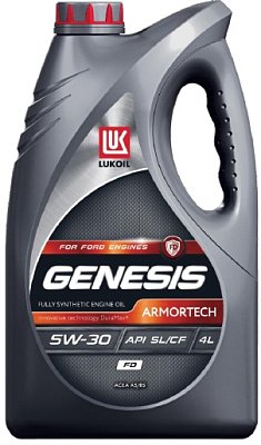 Масло моторное Лукойл Genesis Armortech FD 5W30 синт. API SL/CF ACEA A5/B5  4л