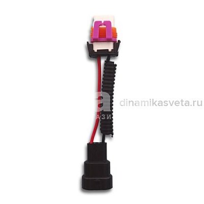 Разъем/колодка для лампы HB4 цоколь P22d керамика тип 2 LONGTEK DC-HB4-02 с 2 проводами