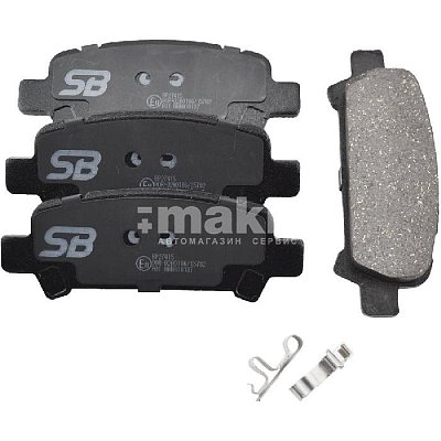 Колодки тормозные дисковые задние BP27415 SB NAGAMOCHI