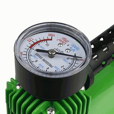 Компрессор 50л/мин 250W 12V 10Атм, металлический поршень, шланг с переходником Green Star