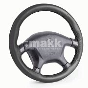 Оплётка нат.кожа чёрный Autoprofi 50шт/уп SAM-200 BK (M) "В" для перетяжки нить игла