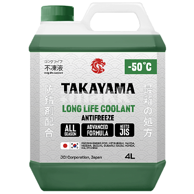 Антифриз TAKAYAMA Long Life Coolant Green (-50) 4л