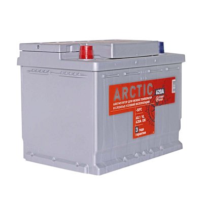 Аккумуляторная батарея 60 Ач Титан Arctic Silver п/п  24,2*17,5*19